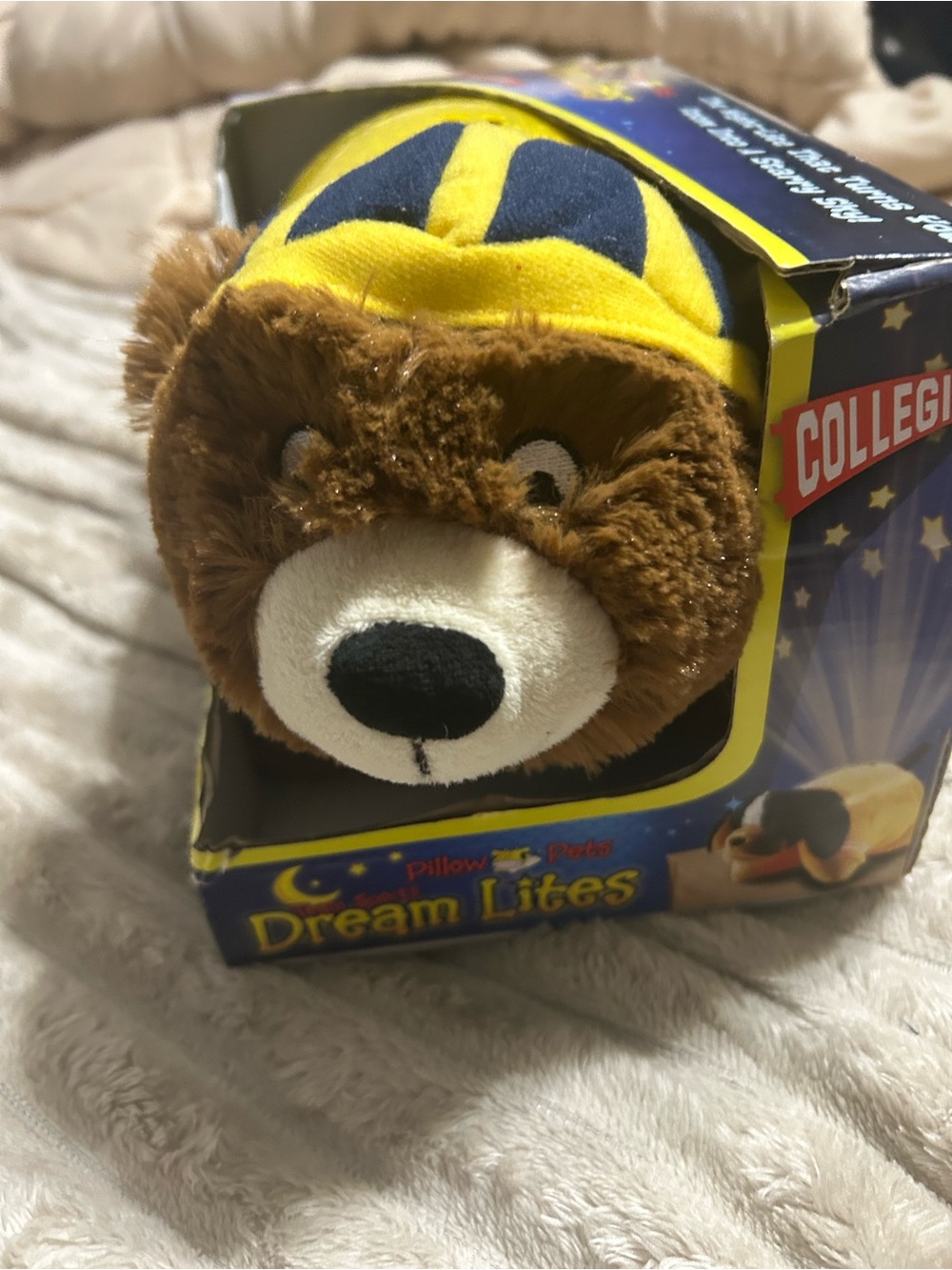 Pillow Pets Dream Lites Collegiate Michigan Plush Dog Night Light 2012